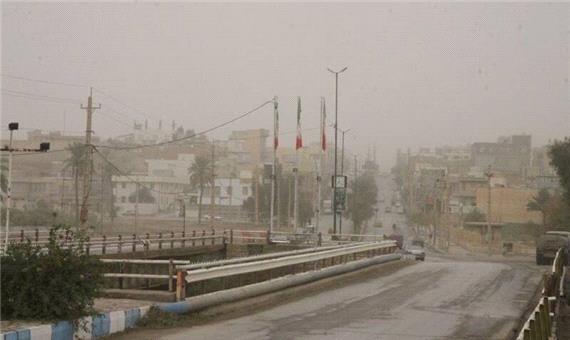 آسمان قصرشیرین برای دومین روز متوالی غبارآلود است