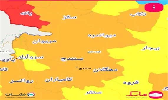 فروکش کردن تب کرونا در کردستان