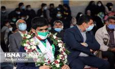مراسم استقبال از قهرمان روشندل مهریزی مسابقات پارآسیایی
