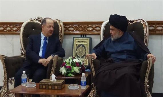 گفت‌وگوی تلفنی مقتدی صدر و مسعود بارزانی درباره آخرین تحولات سیاسی عراق