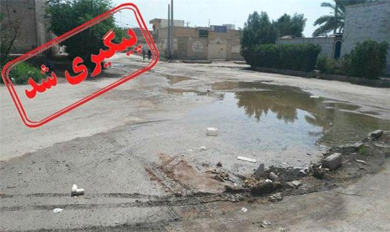علت پس زدگی آب فاضلاب در محله جعفرآباد کرمانشاه مشخص شد