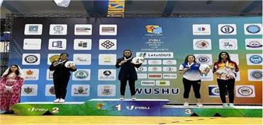 کسب مدال طلای جهان توسط بانوی ووشوکار کرمانشاهی