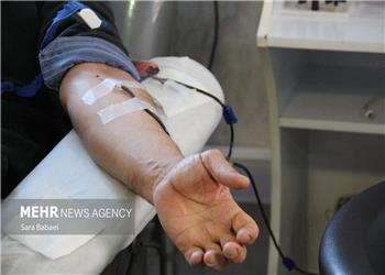 استقرار تیم خونگیری انتقال خون کرمانشاه در کنگاور