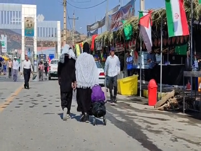 خدمات موکب‌ها به زائران اربعین در مرز باشماق