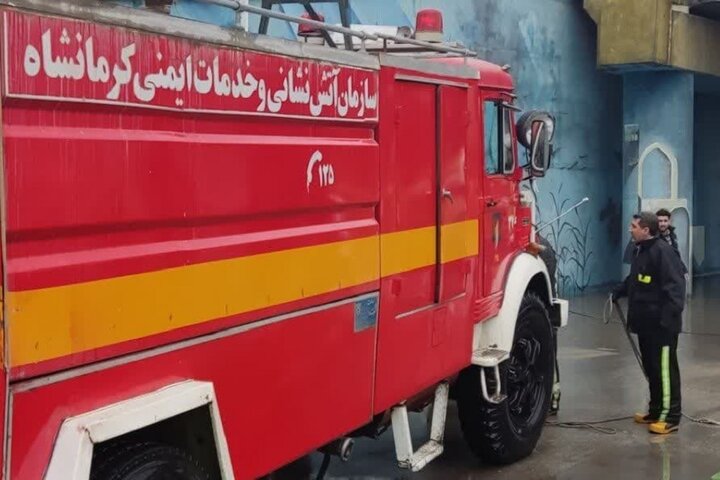 استقرار آتش‌نشانان کرمانشاه در مرز خسروی تا پایان بازگشت زائران اربعین