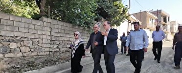 بازدید فرماندار سنندج از پروژه‌های عمرانی روستای قلیان