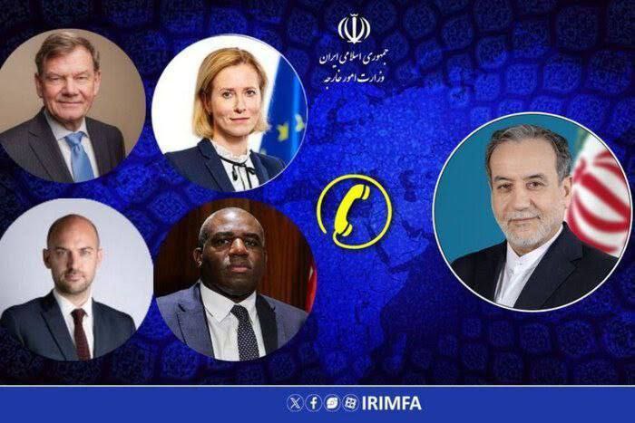 تماس تلفنی وزرای امور خارجه ۳ کشور اروپایی و کالاس با عراقچی