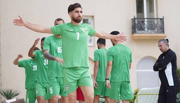 تمرین سبک ملی‌پوشان فوتبال ایران در روز دیدار با ازبکستان