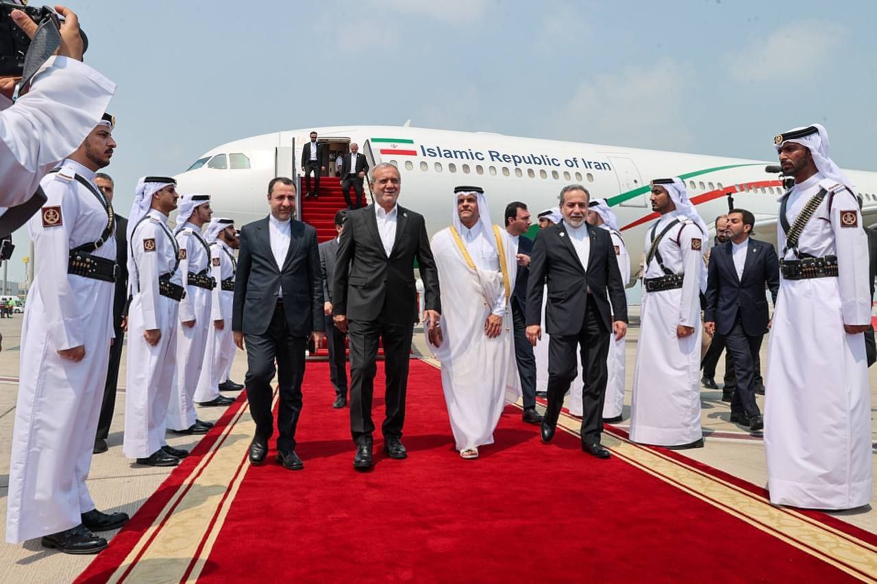 رئیس جمهور وارد دوحه شد