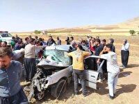 سه مصدوم ویک کشته در تصادف محور بلبان آباد-دهگلان