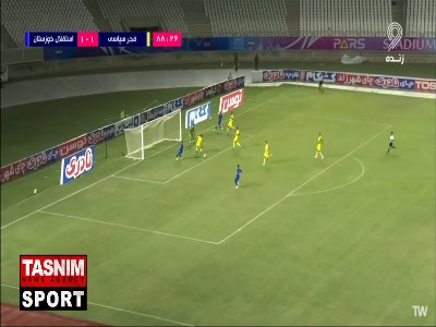 گل دوم استقلال خوزستان به فجرسپاسی توسط محمدحسین زواری ۸۹