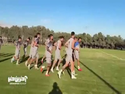 اخرین تمرین استقلال پیش از بازی با الوحدات اردن در زمین شماره ۴ ازادی