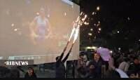 زادگاه مبین عظیمی غرق در جشن و شادی