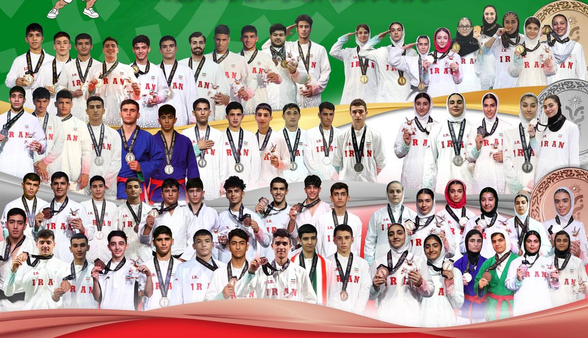 پرچم ایران با ۷۶ مدال رنگارنگ در بحرین بالا رفت