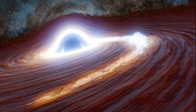 رصد شراره سیاه‌چاله‌ای به اندازه ۱۰ تریلیون خورشید می‌درخشد