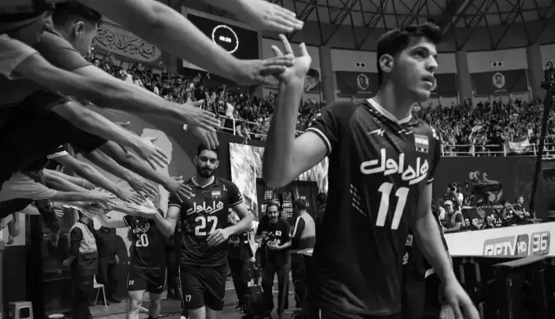 قلب قرمز بهترین بازیکن جهان برای صابر کاظمی