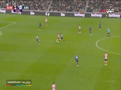 گل اول آرسنال به ساندرلند