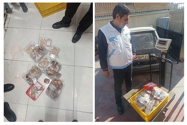 توقیف ۷۰ کیلو گوشت غیرقابل مصرف در کرمانشاه