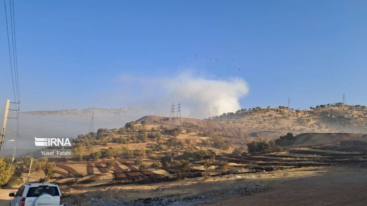 مهار آتش‌سوزی سایت زباله‌ جوانرود؛ مدارس نوبت بعدازظهر تعطیل شد