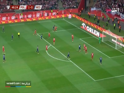 گل تساوی هلند به لهستان توسط دیپای