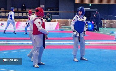 نشان برنز بر گردن بانوی تکواندوکار کردستانی