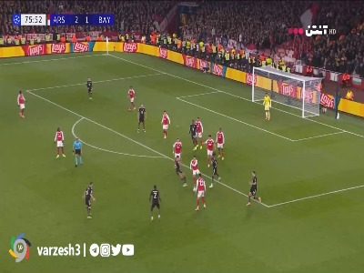 اشتباه مهلک نویر؛ گل سوم آرسنال توسط مارتینلی در دقیقه ۷۷