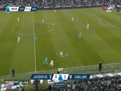 گل اول یوونتوس به کالیاری توسط کنان ییلدیز