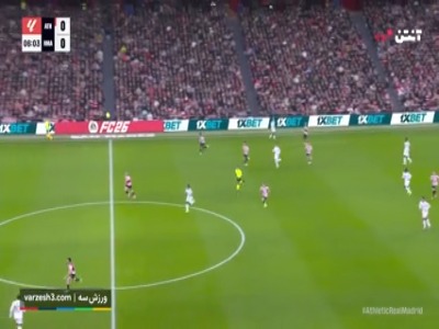 گل اول رئال مادرید به بیلبائو توسط امباپه