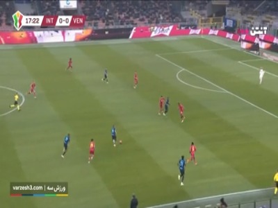 گل اول اینتر به ونتزیا توسط دیوف