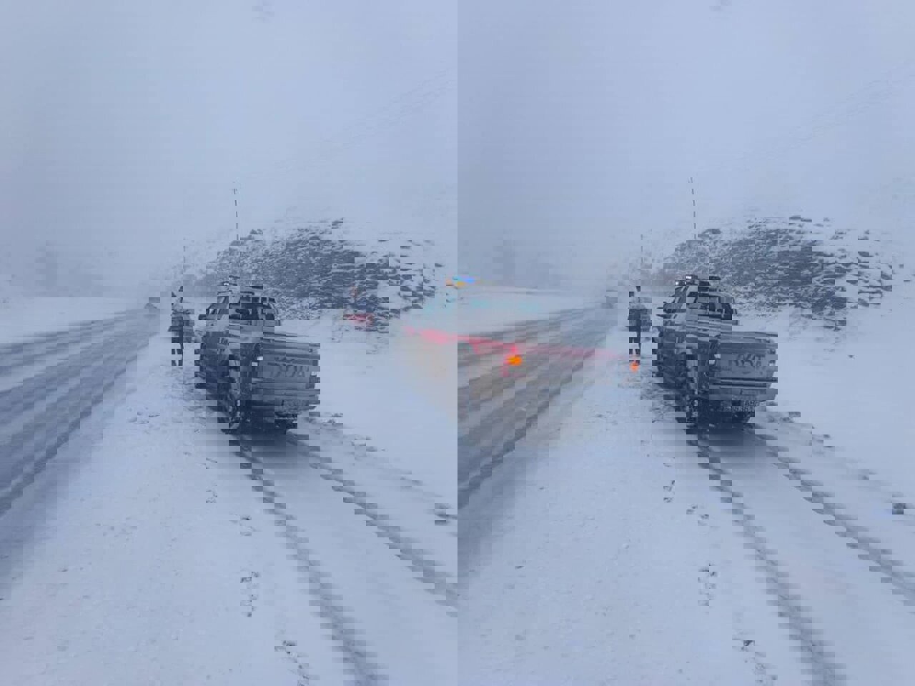 امدادرسانی هلال‌احمر کردستان به ۱۰۰حادثه دیده برف و یخبندان در جاده‌ها