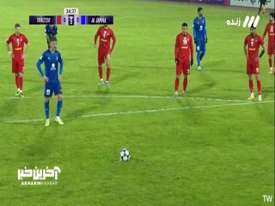 گل اول الدحیل به تراکتور از روی نقطه پنالتی توسط بنجامین بوریگاد