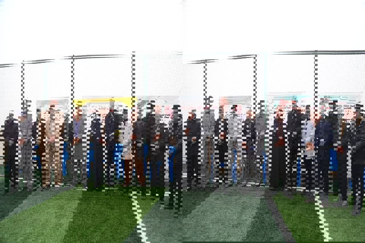 چهارمین زمین چمن مصنوعی روستایی دهگلان در باشماق به بهره‌برداری رسید