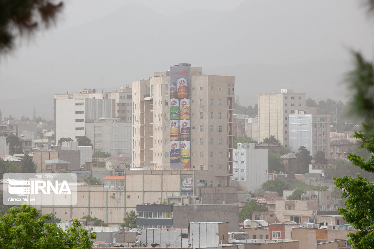 هوای کرمانشاه برای گروه‌های حساس ناسالم است