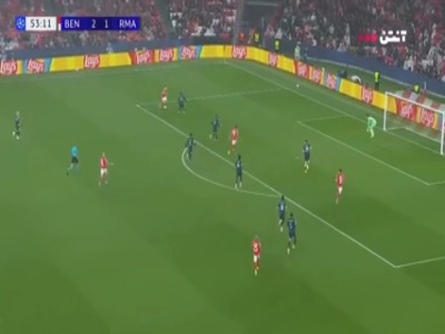 گل سوم بنفیکا به رئال مادرید توسط اشجلدرپ