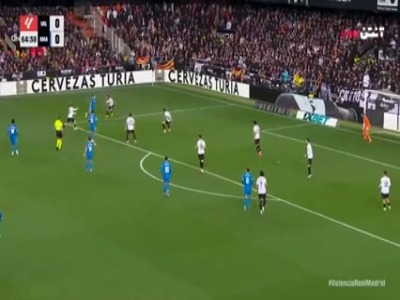 گل اول رئال مادرید به والنسیا توسط کارراس