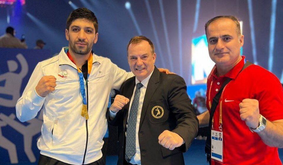 طلای موی‌تای مسترز ابوظبی بر گردن ورزشکار کردستانی