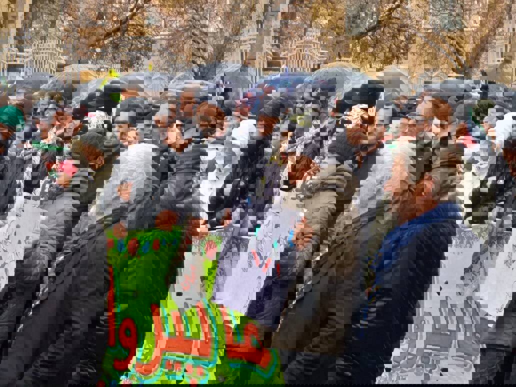 ۲۲ بهمن؛ صحنه حضور پرشور دیار گروس در جشن پیروزی انقلاب