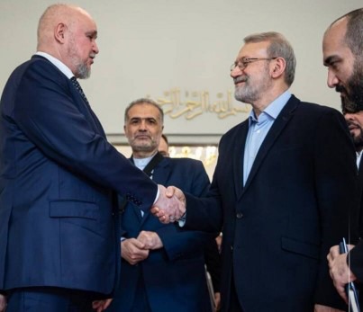 دیدار وزیر انرژی روسیه با علی لاریجانی