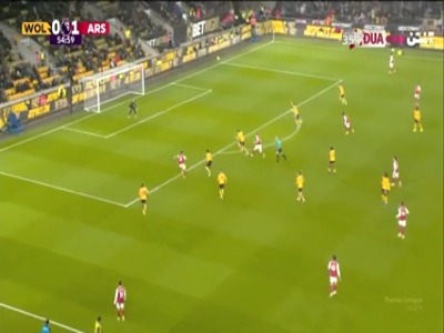گل دوم آرسنال به ولورهمپتون (هینکاپیه)