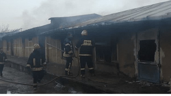 حریق بامدادی در قالیشویی کرمانشاه بدون تلفات مهار شد