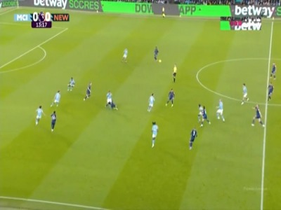 گل اول منچسترسیتی به نیوکسل (اورایلی)