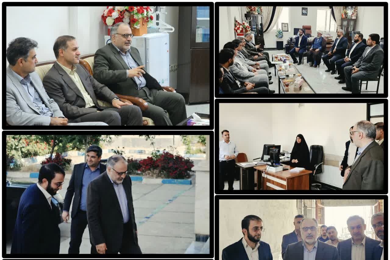بازدید رئیس کل دادگستری کرمانشاه از مراجع قضایی کنگاور