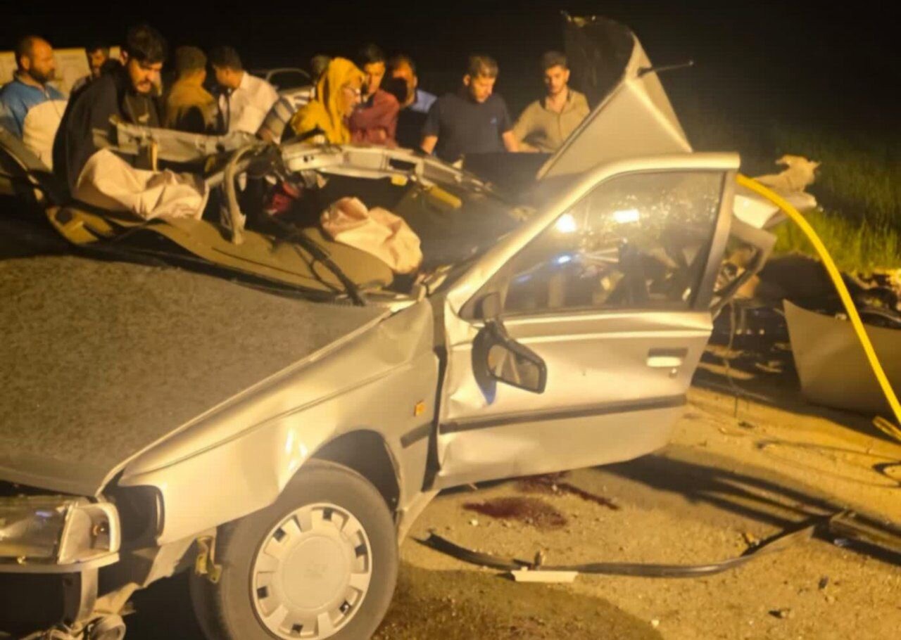 برخورد پژو ۴۰۵ با کامیون در محور سقز - دیواندره؛ ۳ نفر جان باختند