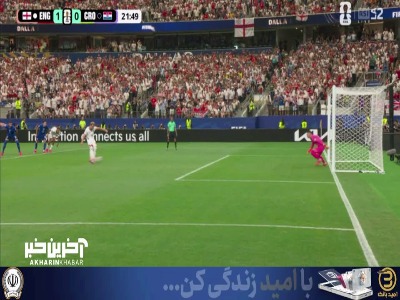 زاویه دوربین از روی خط دروازه