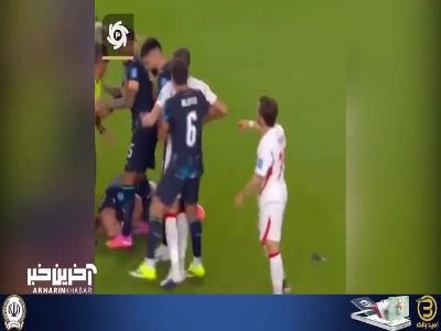 شیطنت بازیکن پاراگوئه در دیدار برابر ترکیه!