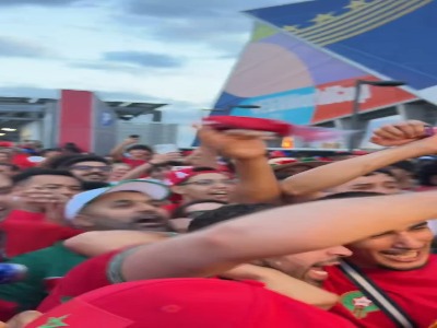 هواداران مراکشی راضی از صعود تیم‌شان و صعود به جمع ۳۲ تیم نهایی