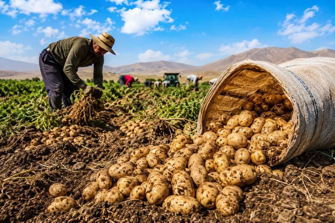طلای خاکی زاگرس در مسیر شکوفایی؛سیب‌زمینی کرمانشاه نیازمندصنایع تبدیلی