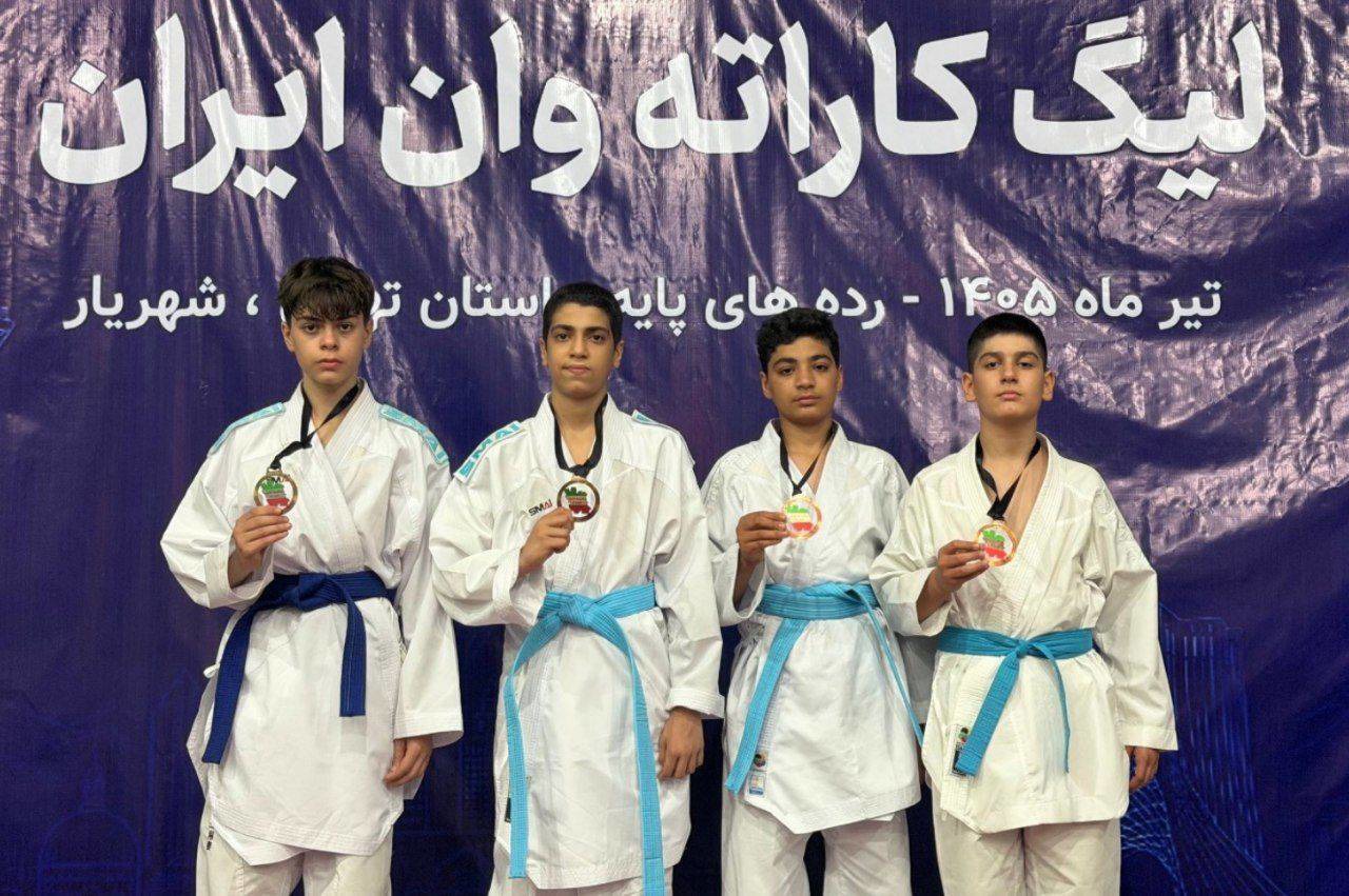 درخشش کاراته‌کا‌های کردستانی در لیگ کاراته وان کشور