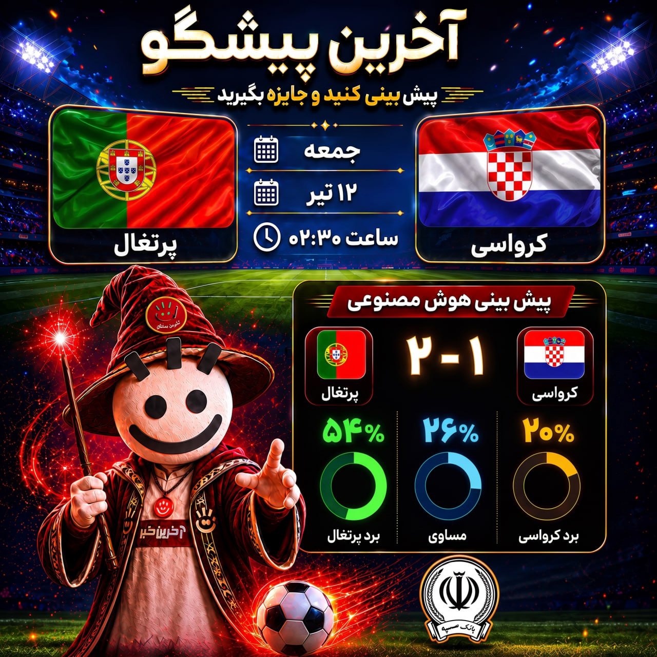 پرتغال - کرواسی؛ شطرنج در زمین فوتبال!