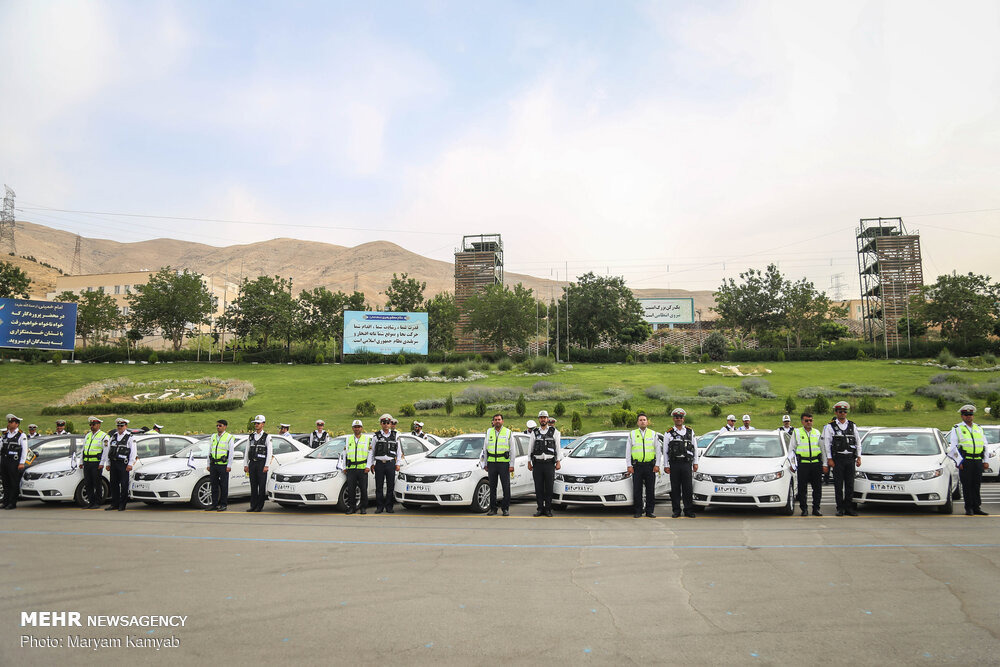 ۸۵ گشت پلیس راه در محورهای اربعین کرمانشاه مستقر شدند